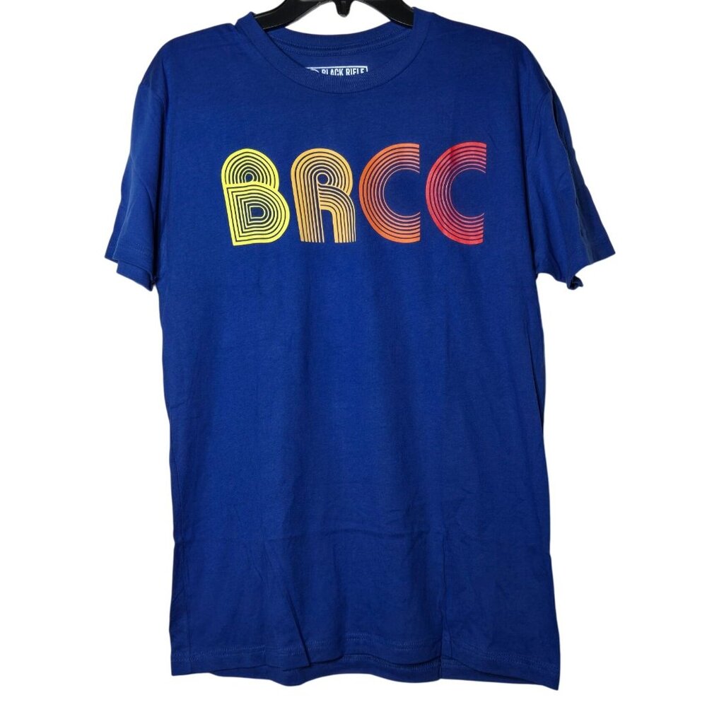 Black Rifle Coffee Company 70's Logo Short Sleeve Tee Size‎ Medium BRCC Retro #2